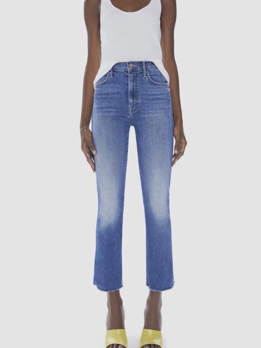 Mother Hustler Ankle Fray Jeans Size 30 - Picture 3 of 9